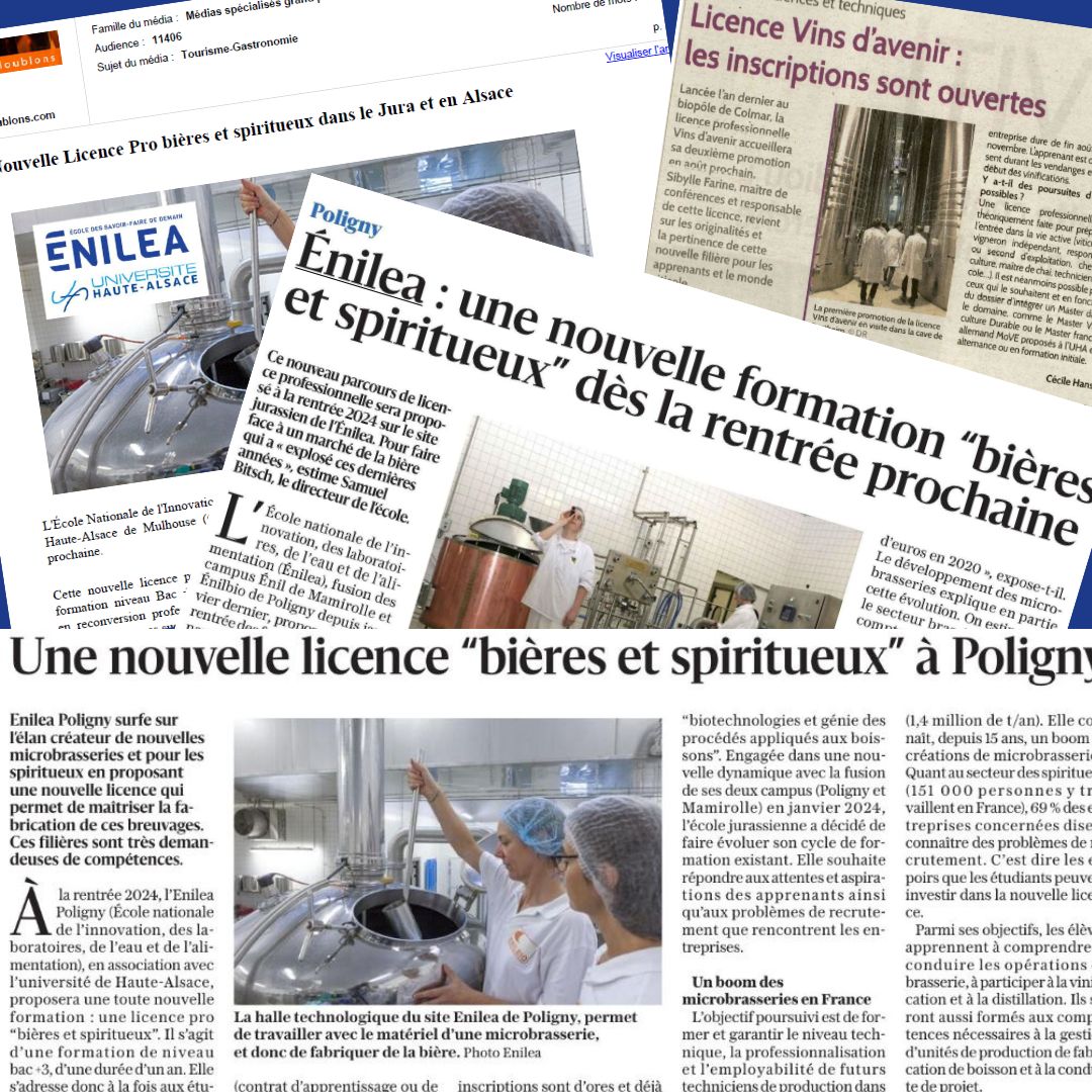 La presse parle de la nouvelle Licence pro 