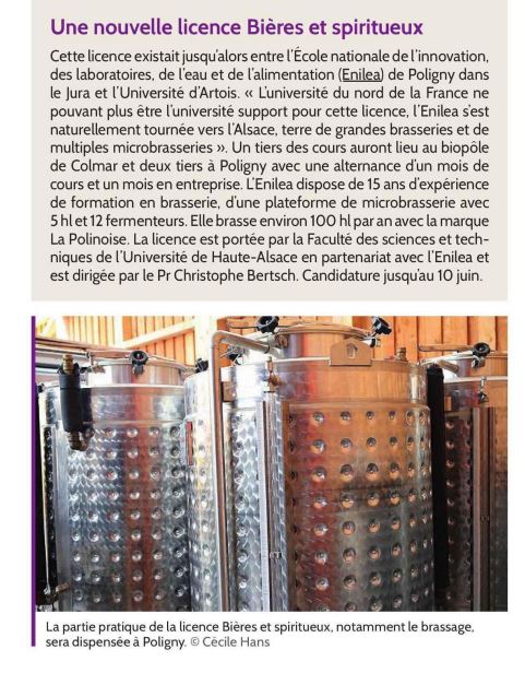 Paysans du Haut-Rhin – Une nouvelle licence Bières et spiritueux